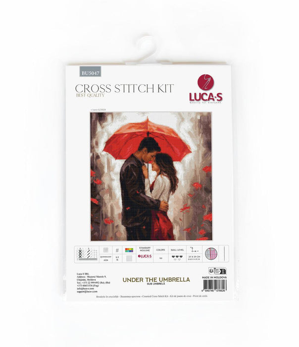 Cross Stitch Kit Luca-S - Under the Umbrella, BU5047 Luca-S Cross Stitch Kits - HobbyJobby