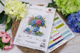 Cross Stitch Kit Luca-S -Vase with Hydrangea, B7033 Luca-S Cross Stitch Kits - HobbyJobby