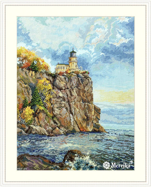 Cross Stitch Kit Merejka - Split Rock Lighthouse, K231 Cross Stitch Kits - HobbyJobby