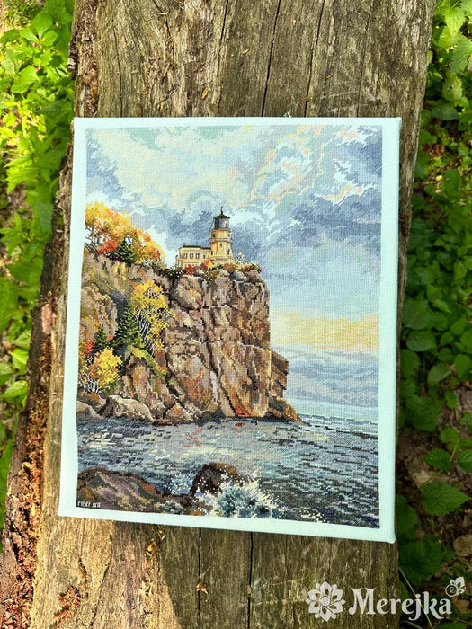 Cross Stitch Kit Merejka - Split Rock Lighthouse, K231 Cross Stitch Kits - HobbyJobby