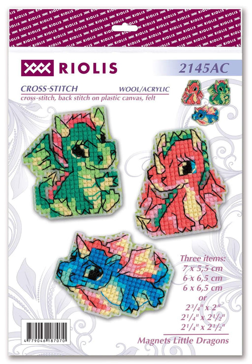 Cross Stitch Kit Riolis - Little Dragons, 2145AC Cross Stitch Kits - HobbyJobby