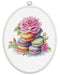 Cross Stitch Kit with Hoop Included Luca-S - French Macarons, BC226 Cross Stitch Kits - HobbyJobby