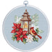 Cross Stitch Kit with Hoop Included Luca-S - Poinsettia, BC233 Luca-S Cross Stitch Kits - HobbyJobby