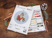 Cross Stitch Kit with Hoop Included Luca-S - Poinsettia, BC233 Luca-S Cross Stitch Kits - HobbyJobby