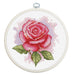 Cross Stitch Kit with Hoop Included Luca-S - Rose Aroma, BC105 Luca-S Cross Stitch Kits - HobbyJobby