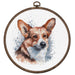 Cross Stitch Kit with Hoop Included Luca-S - Welsh Corgi, BC212 Cross Stitch Kits - HobbyJobby