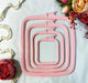 Cross Stitch Square Hoop, Pink - Nurge Embroidery Hoop Hoops - HobbyJobby