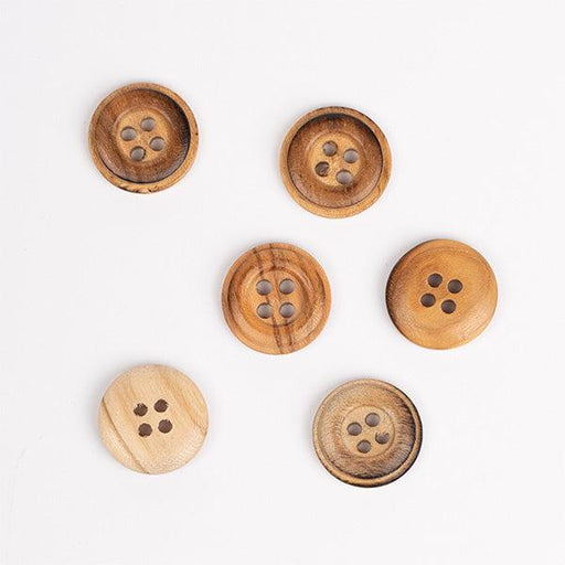 Drops Olive Wood Buttons DROPS Buttons - HobbyJobby