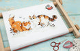 LetiStitch Cross Stitch Kit - Winter Kitties / Chatons d'hiver, L8813 Cross Stitch Kits - HobbyJobby