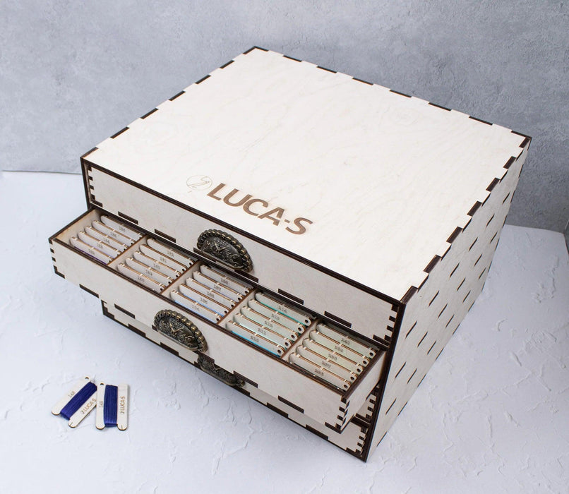 Luca-S Mouline Organizer - OL-03 Organizer Box 4 Luca-S Mouline 520 colors Luca-S Organizer Box - HobbyJobby