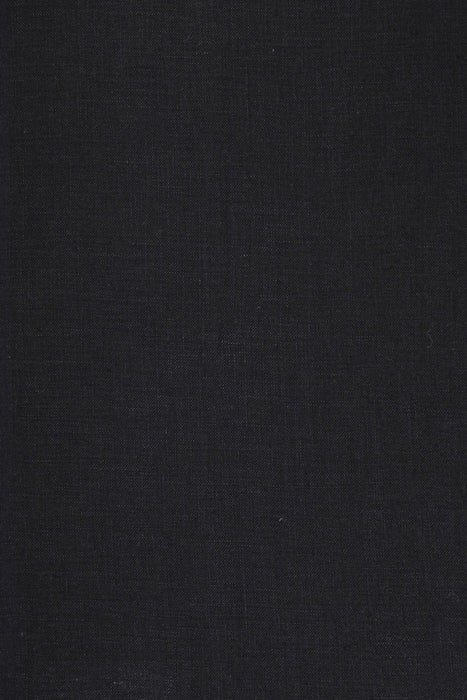 Luca-S Natural Pure 100% Linen Soft Fabric Black Color Luca-S Linen Fabrics - HobbyJobby