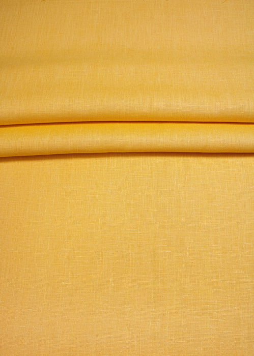 Luca-S Natural Pure 100% Linen Soft Fabric Goldenrod Color Luca-S Linen Fabrics - HobbyJobby