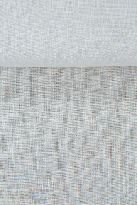 Luca-S Natural Pure 100% Linen Soft Fabric Natural White Color Luca-S Linen Fabrics - HobbyJobby