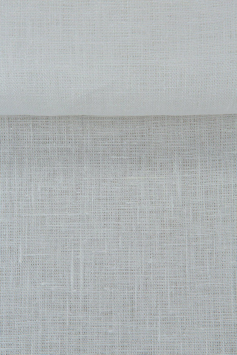 Luca-S Natural Pure 100% Linen Soft Fabric White Color Luca-S Linen Fabrics - HobbyJobby