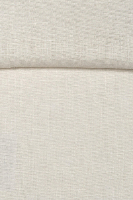 Luca-S Natural Pure 100% Linen Wrinkled Fabric Natural White Color Luca-S Linen Fabrics - HobbyJobby