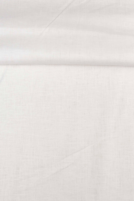 Luca-S Pure Natural 100% Linen Soft Fabric White Color Luca-S Linen Fabrics - HobbyJobby