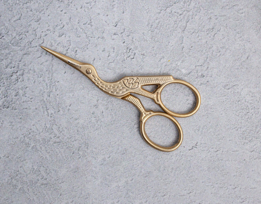 Luca-S Stork Scissors Sandblasted Gold Handles Luca-S Scissors - HobbyJobby