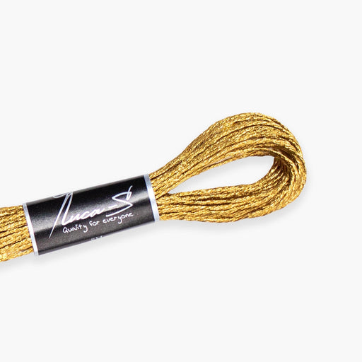 Metallized Embroidery Thread Luca-S - PURE GOLD Luca-S Metallic Threads - HobbyJobby