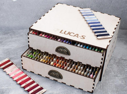 Organizer Box 2 Luca-S Mouline 520 colors, OL-02 Luca-S Organizer Box - HobbyJobby