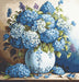 Petit Point Kit Luca-S - Vase with Hydrangeas, G700 Petit Point Kits - HobbyJobby