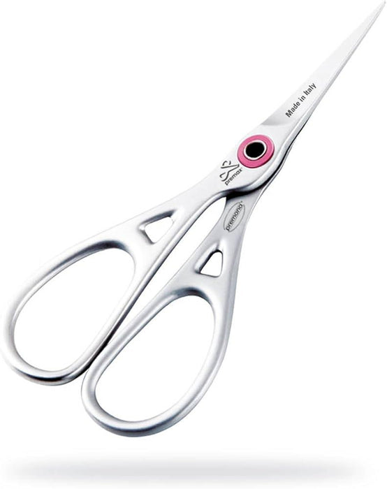 PreMax Embroidery Scissors Straight Matt Chrome With Ring Lock System PreMax Scissors - HobbyJobby