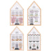 RICO Embroidery Kit Counted Cross Stitch, Houses 4 Seasons, medium Rico Cross Stitch Kits - HobbyJobby