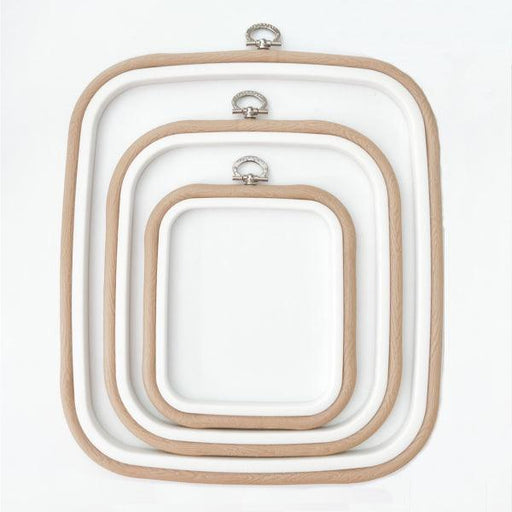 Sand Square Embroidery Hoop - Nurge Flexible Cross Stitch Hoop Hoops - HobbyJobby