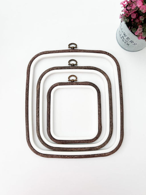 Transparent Square Embroidery Hoop - Nurge Flexible Cross Stitch Hoop Nurge Hoops - HobbyJobby