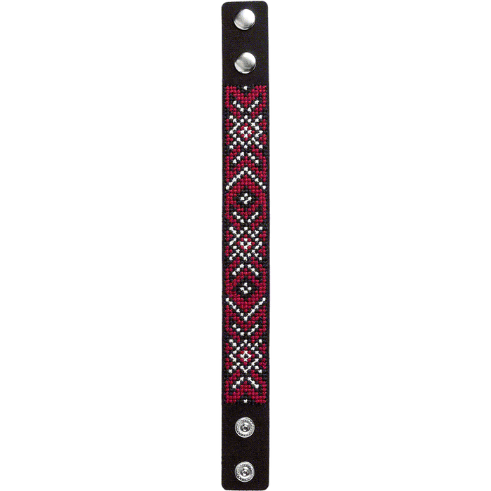 Bracelet Needlecraft Kit - Cross Stitch Kits on Leather Wonderland Crafts Bracelet Kits - HobbyJobby