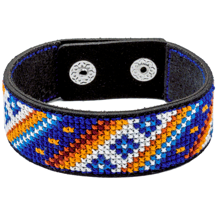 Bracelet Needlecraft Kit - Cross Stitch Kits on Leather Wonderland Crafts Bracelet Kits - HobbyJobby