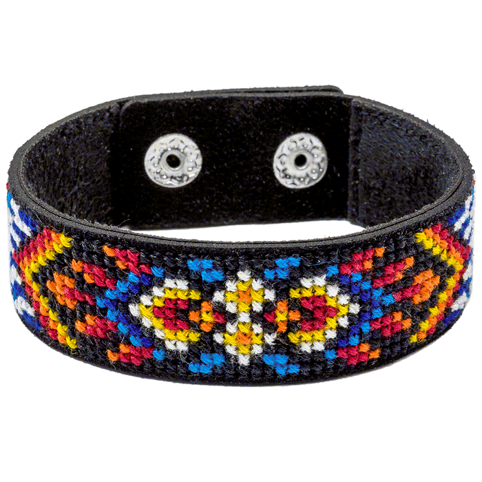 Bracelet Needlecraft Kit - Cross Stitch Kits on Leather Wonderland Crafts Bracelet Kits - HobbyJobby