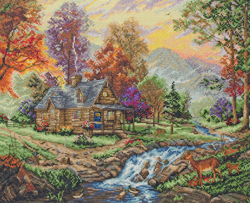 Counted Cross Stitch Kit Maia - Mountain Retreat Cross Stitch Kits - HobbyJobby