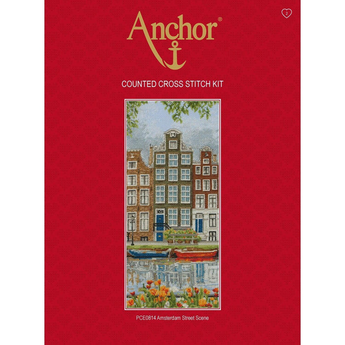 Cross Stitch Kit Anchor - Amsterdam Street Scene Cross Stitch Kits - HobbyJobby