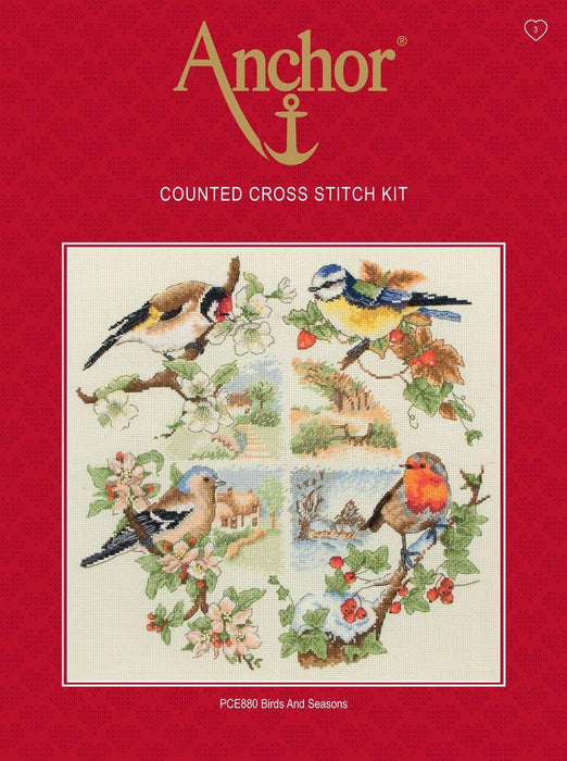 Cross Stitch Kit Anchor - Birds and Seasons Cross Stitch Kits - HobbyJobby