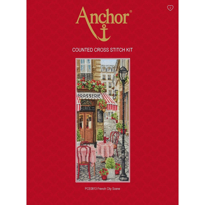 Cross Stitch Kit Anchor - French City Scene Cross Stitch Kits - HobbyJobby