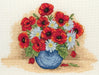 Cross Stitch Kit Anchor - Poppy Spray Cross Stitch Kits - HobbyJobby