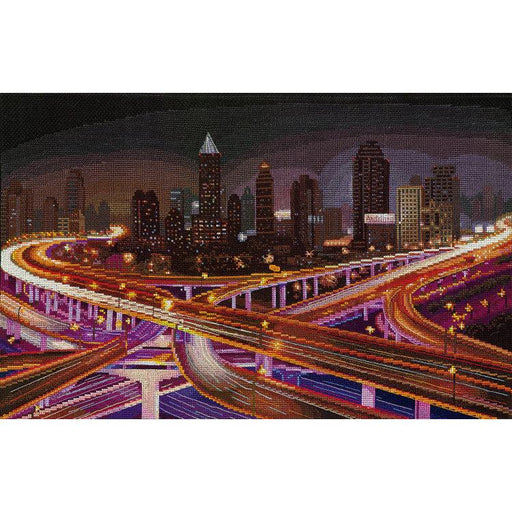 Cross Stitch Kit Andriana - Night Junction, N-28 Andriana Cross Stitch Kits - HobbyJobby