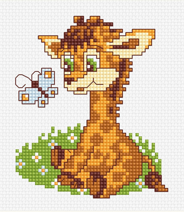 Cross Stitch Kit for Beginners - Kids Embroidery Kit B044 - HobbyJobby