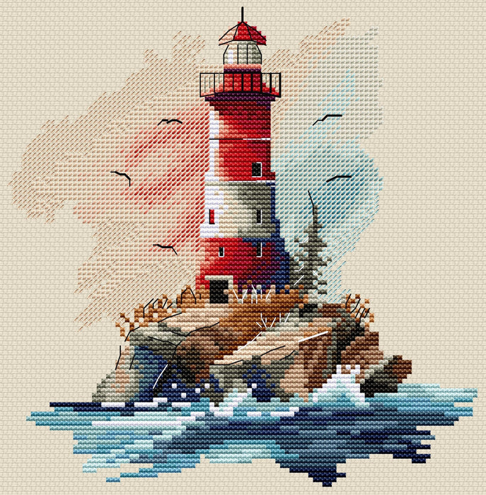 Cross Stitch Kit HobbyJobby - Summer Lighthouse HobbyJobby Cross Stitch Kits - HobbyJobby