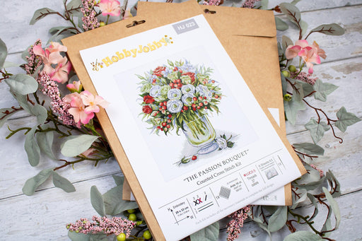 Cross Stitch Kit HobbyJobby - The Passion Bouquet HobbyJobby Cross Stitch Kits - HobbyJobby