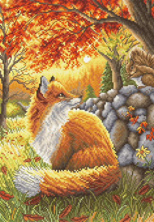 Cross Stitch Kit LetiStitch - A Friend for Little Fox Cross Stitch Kits - HobbyJobby