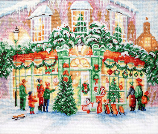 Cross Stitch Kit LetiStitch - Christmas shop, Leti914 LetiStitch Cross Stitch Kits - HobbyJobby