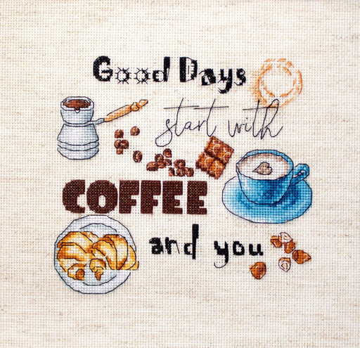 Cross Stitch Kit LetiStitch - Coffee Time, Leti927 - HobbyJobby