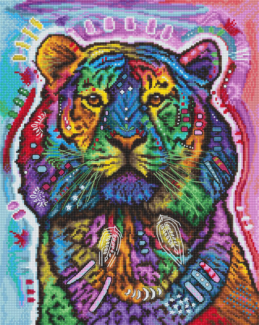 Cross Stitch Kit LetiStitch - Curious Tiger - HobbyJobby