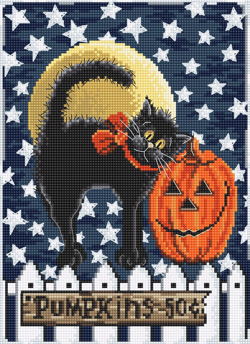 Cross Stitch Kit LetiStitch - Don't be a scaredy cat!, L8039 Cross Stitch Kits - HobbyJobby