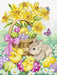 Cross Stitch Kit LetiStitch - Easter Rabbit and Chicks, L8033 Cross Stitch Kits - HobbyJobby