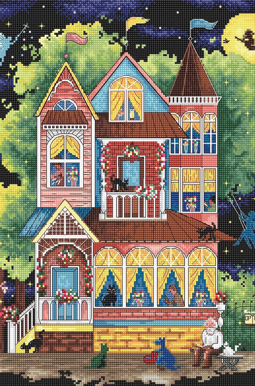 Cross Stitch Kit LETISTITCH - Fairy tale house, LETI937 - HobbyJobby