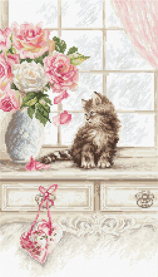 Cross Stitch Kit LetiStitch - Kitten - HobbyJobby