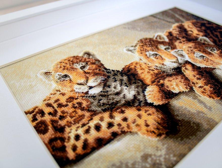 Cross Stitch Kit LetiStitch - Leopards LetiStitch Cross Stitch Kits - HobbyJobby