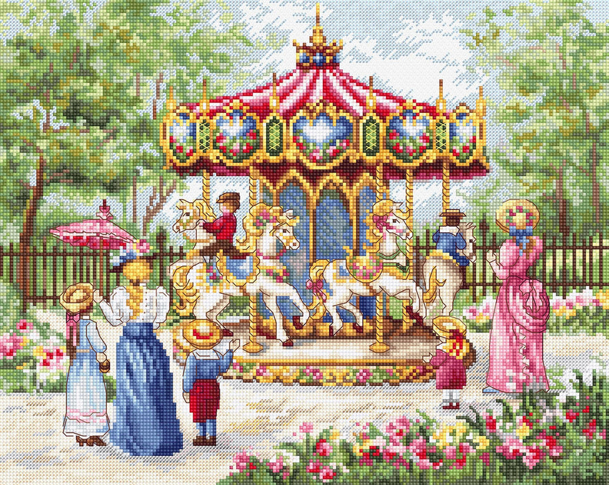 Cross Stitch Kit LetiStitch - Magical Horses - HobbyJobby